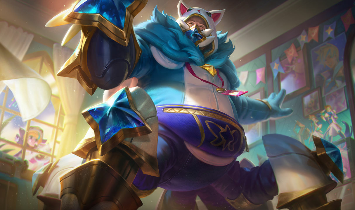 Urgot Cosplayer di Guardiano in Pigiama